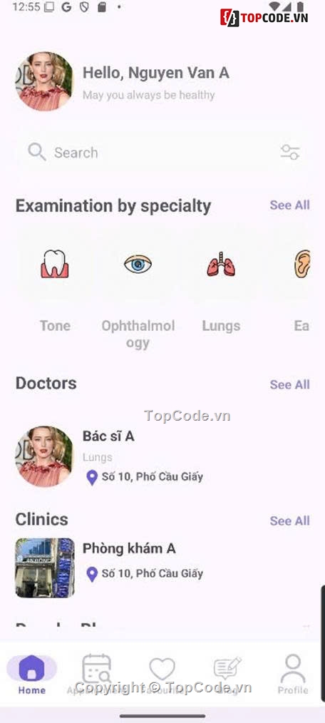 Share code,code android studio,quản lý phòng khám,phòng khám,code java + android dễ hiểu,source học android
